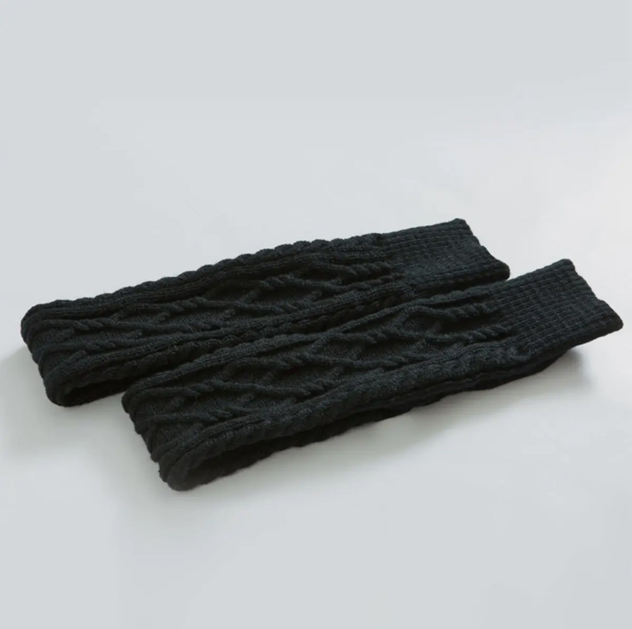 Over the knee cable knit socks