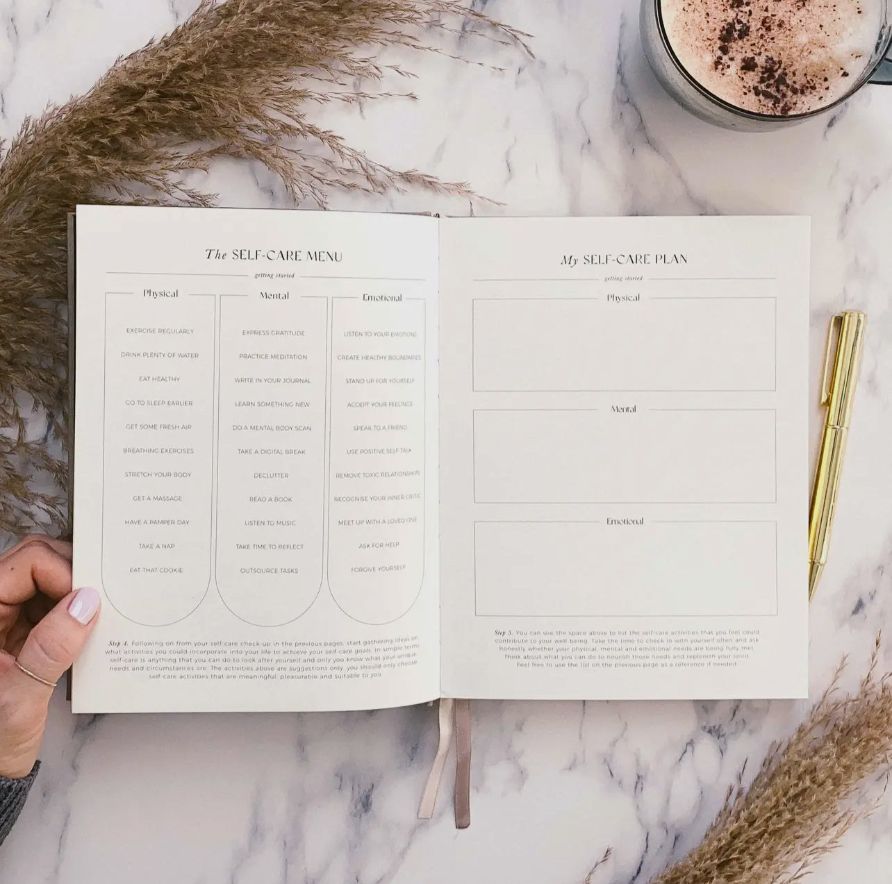 Daily self care journal