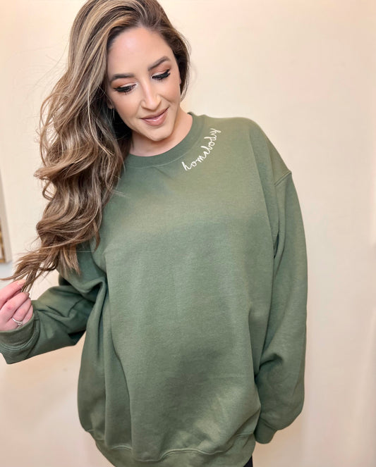 Homebody crewneck sweatshirt
